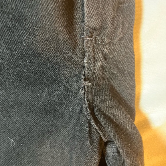 (With Flaw): NWT Wrangler Black Denim Shorts Men's 42 (Flaw on Seam) - Picture 3 of 5